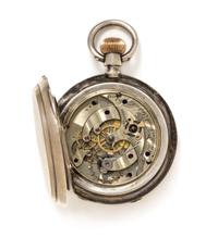 A Silver Hunter Case Pocket Watch, Chas. E. Jacot, 85.40 dwts.
