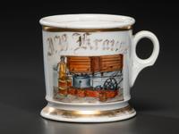 A Creamery Separator's Porcelain Occupational Shaving Mug
