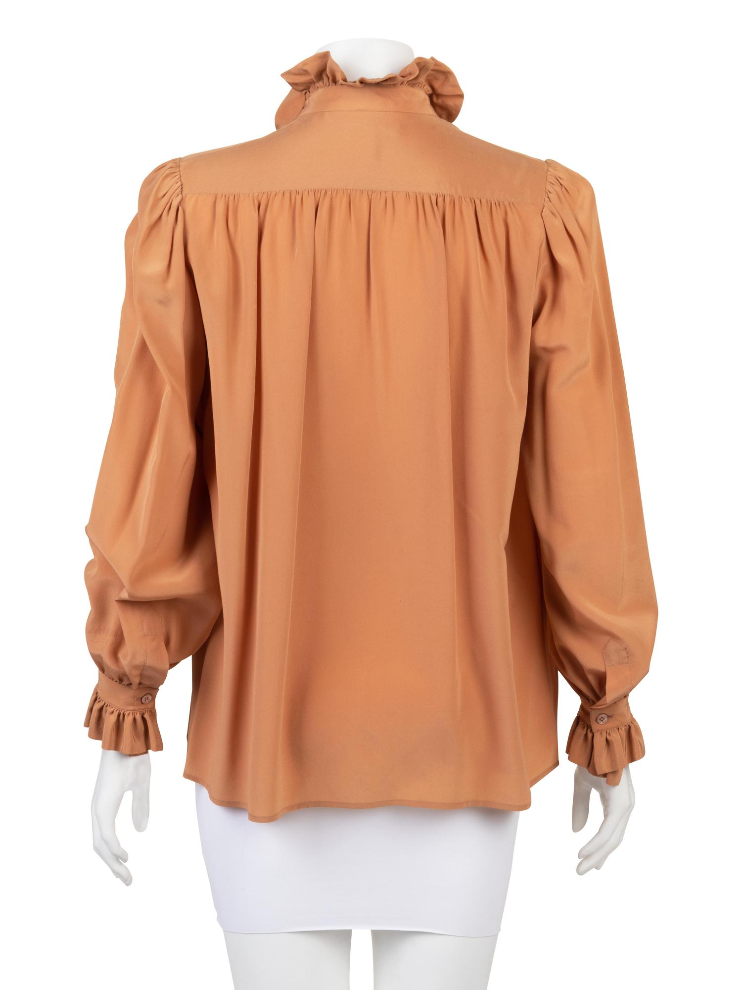 Three Vintage Designer Blouses, 1970-90s: Two Yves Saint Laurent & One Jean Halm