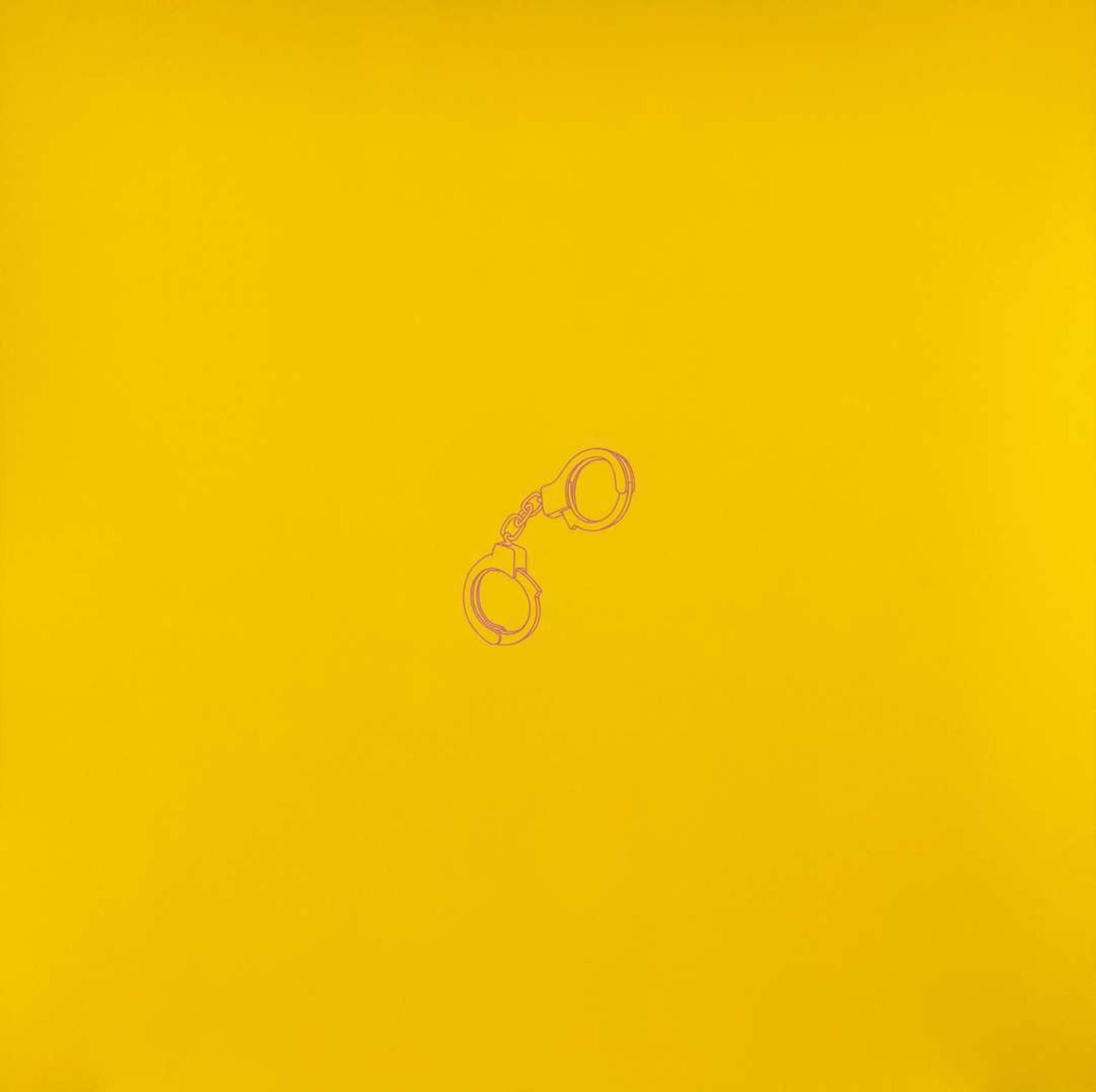 Michael Craig-Martin (Irish, b. 1941) - Untitled (Handcuffs / Yellow)