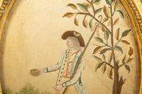Three Continental and English Embroidered Needlework Pictures