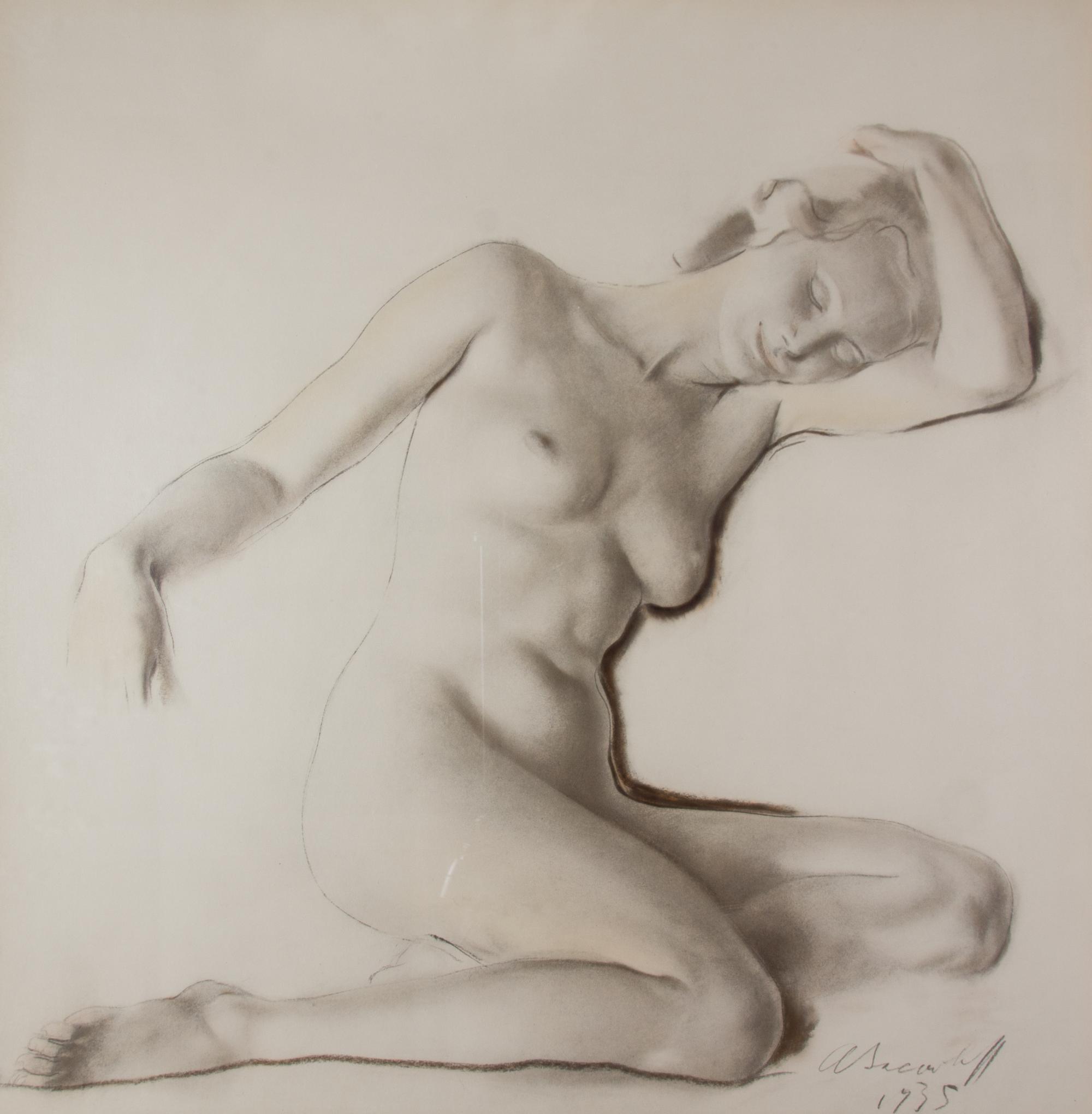 A. Sacorloff, (20th century), Reclining Nude, 1935