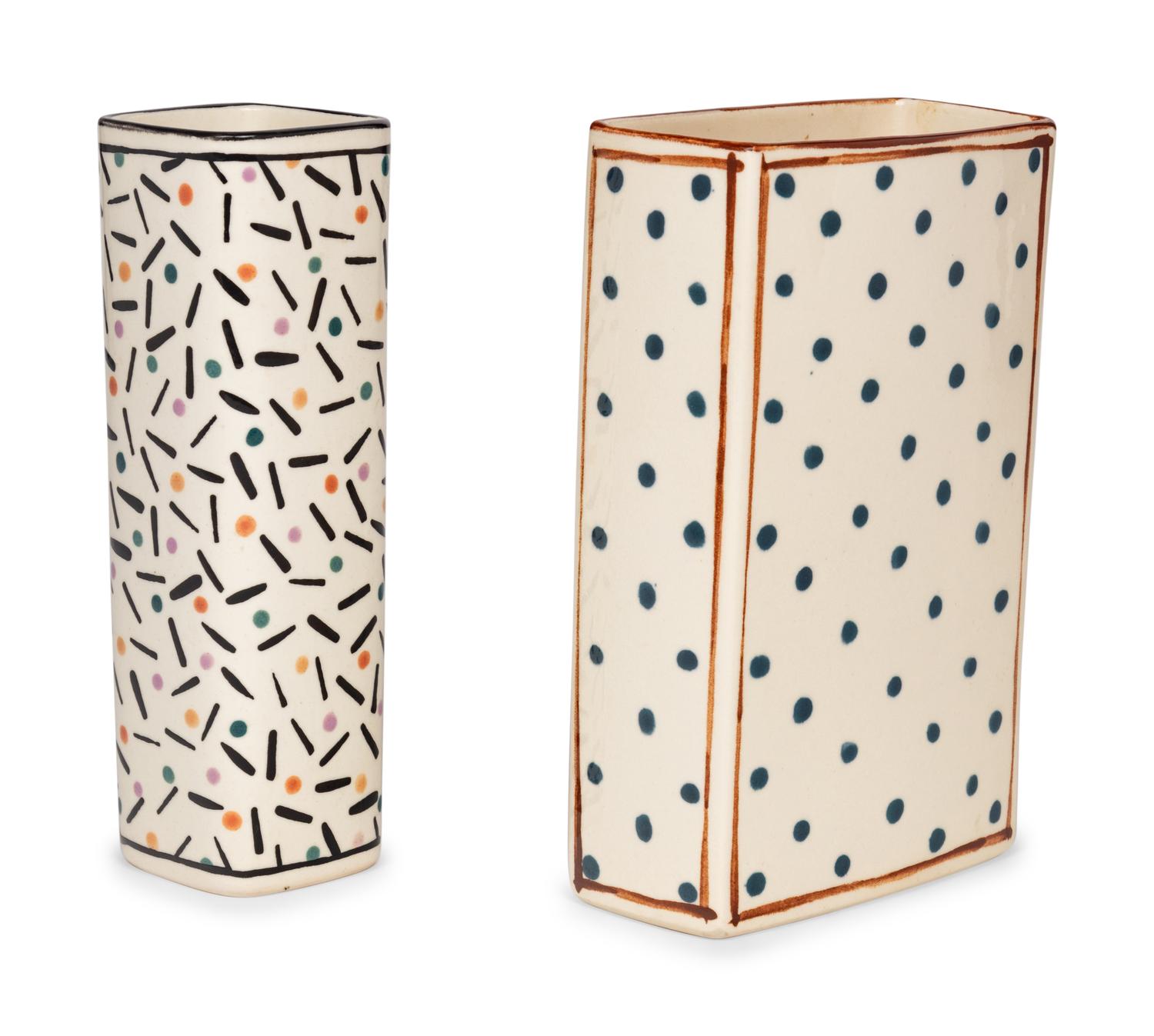 Two Dorothy Hafner for Tiffany and Co. Porcelain Vases
