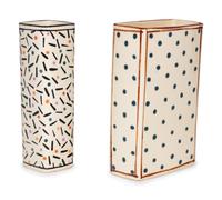 Two Dorothy Hafner for Tiffany and Co. Porcelain Vases