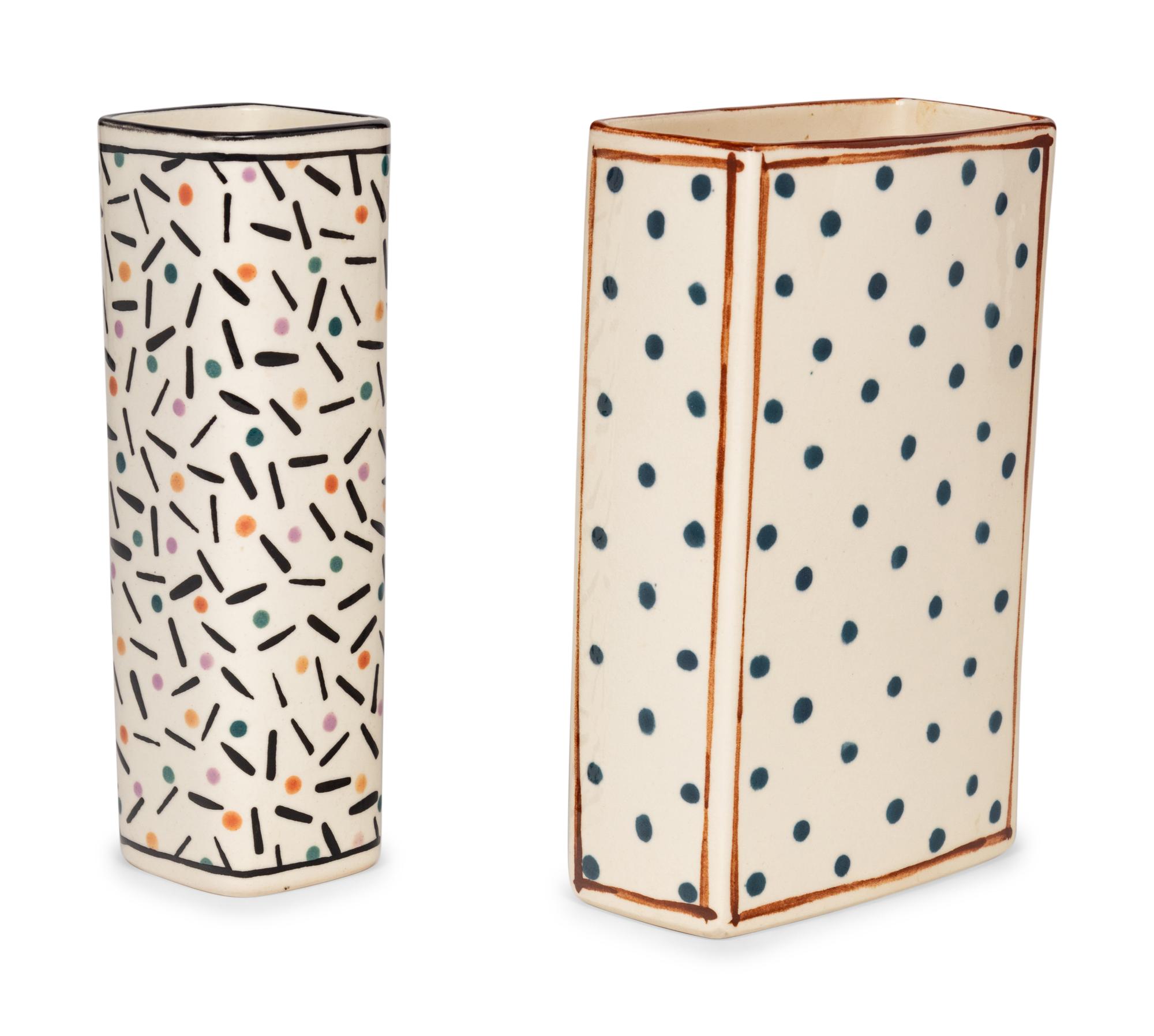 Two Dorothy Hafner for Tiffany and Co. Porcelain Vases