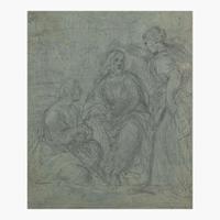 Circle of Ciro Ferri (Italian, 1634–1689) Jesus at the Home of Martha and Mary