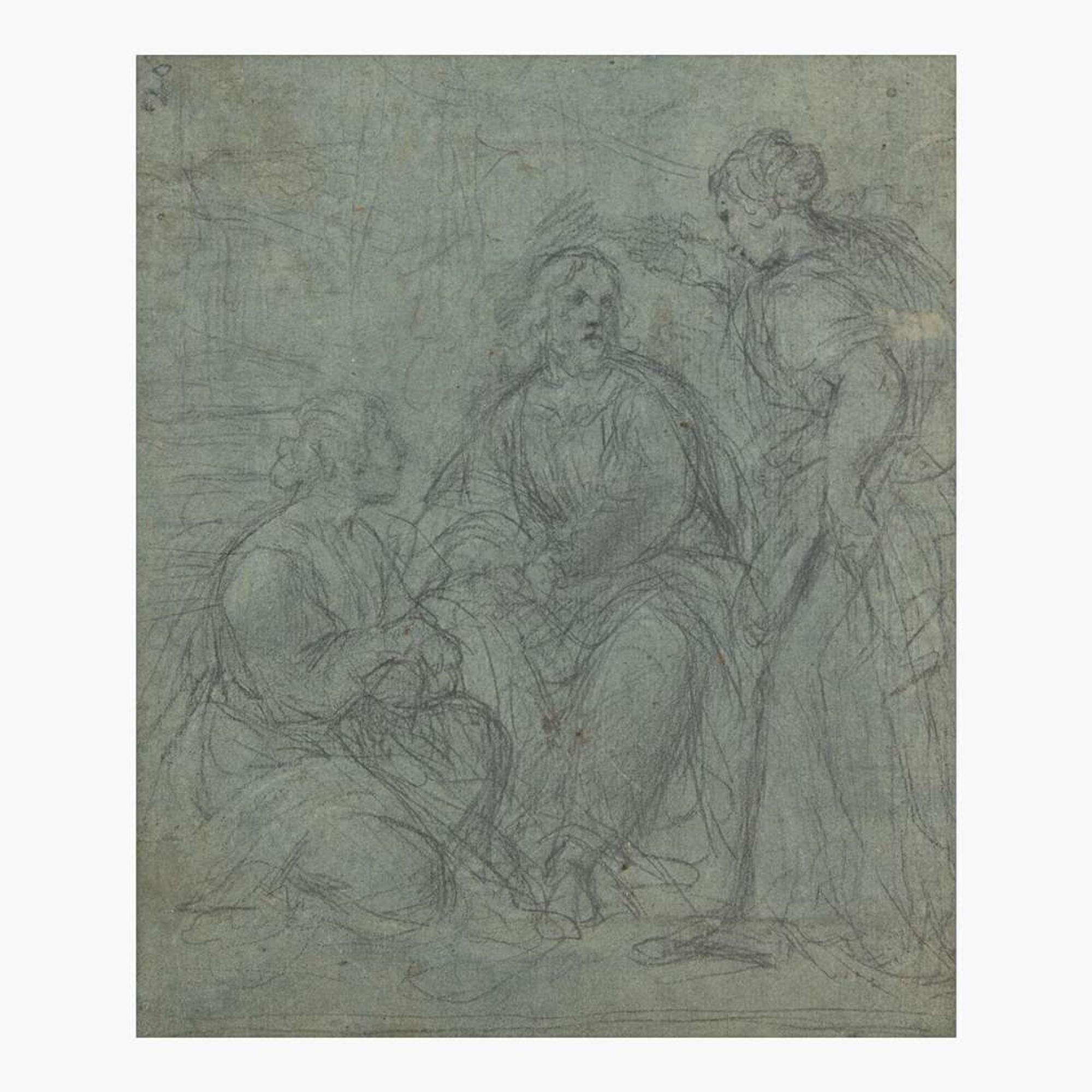 Circle of Ciro Ferri (Italian, 1634–1689) Jesus at the Home of Martha and Mary