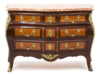 A Louis XV Style Gilt Bronze Mounted Bombe Commode — 20TH CENTURY