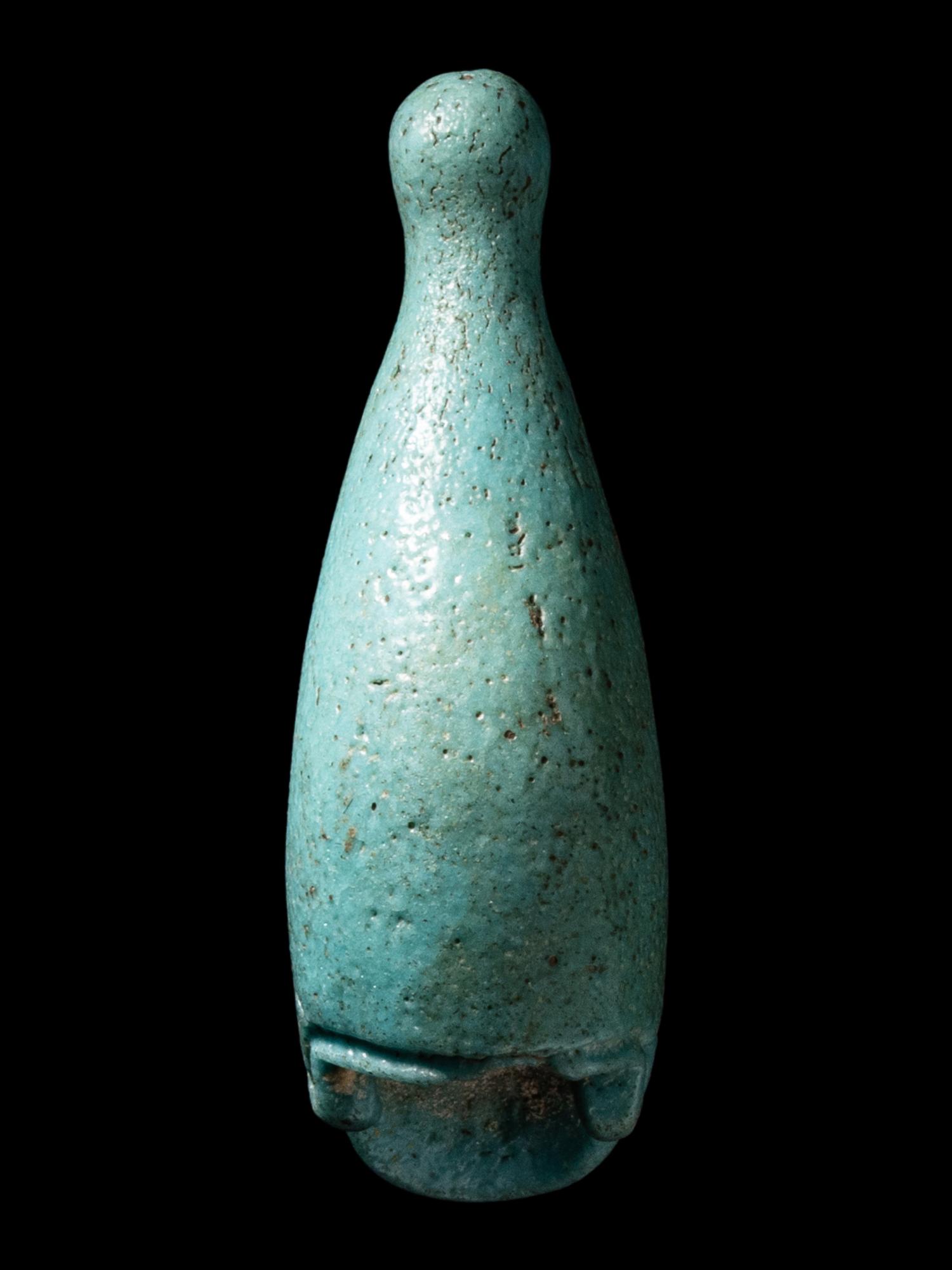 Two Egyptian Faience Crowns