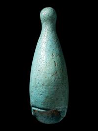 Two Egyptian Faience Crowns