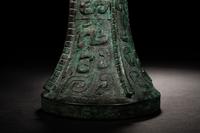 An Archaic Bronze Wine Vessel, Gu