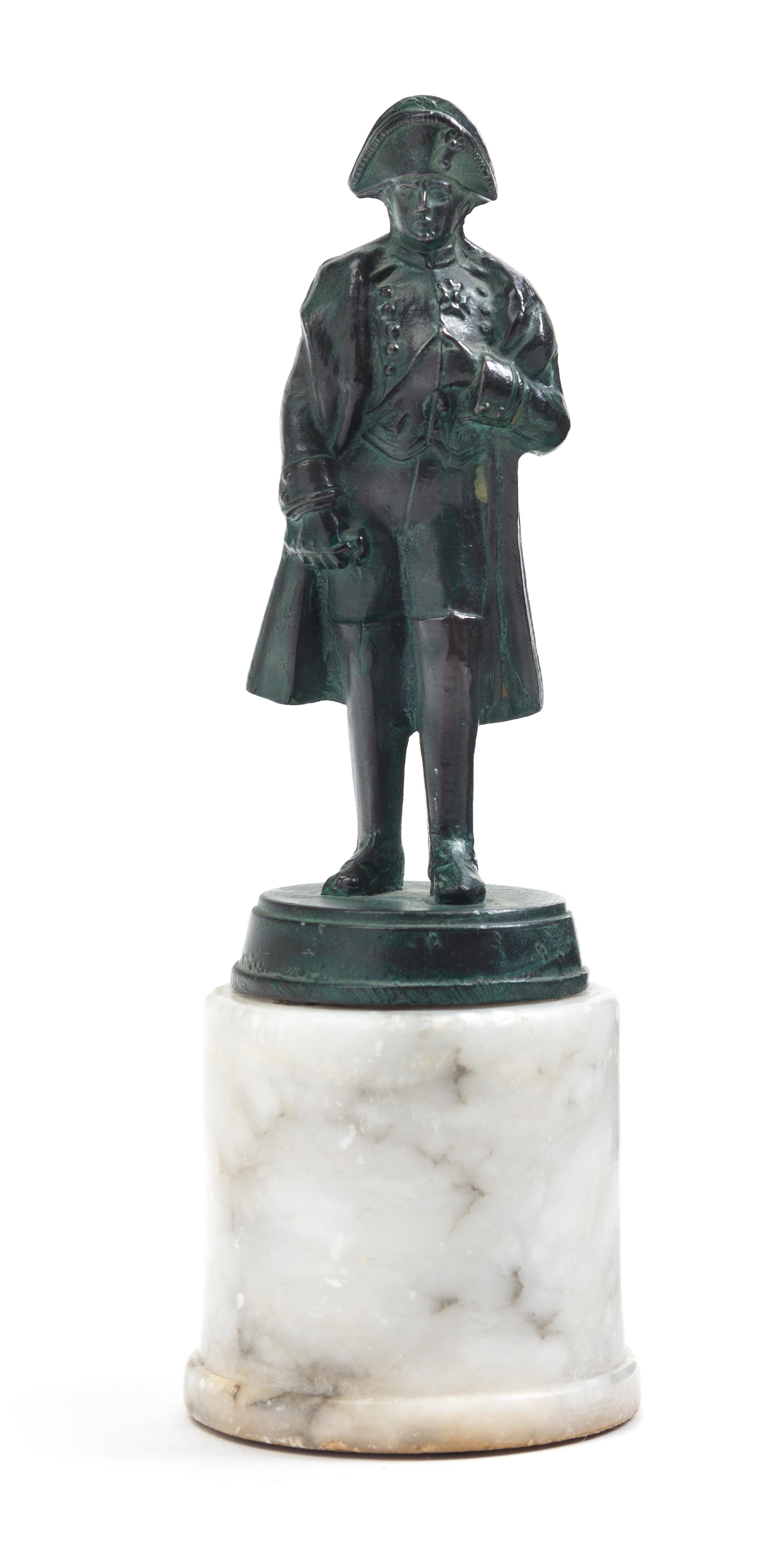 A Patinated Bronze Figure of Napoleon Height 7 3/8 inches overall. — 19TH/20TH CENTURY