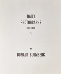 [Art] Blumberg, Donald. Daily Photographs 1969-1970