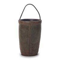 A Painted Leather Fire Bucket