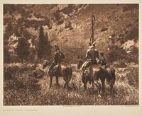 Edward Curtis (American, 1868-1952) — In Black Canon - Apsaroke Plate 136