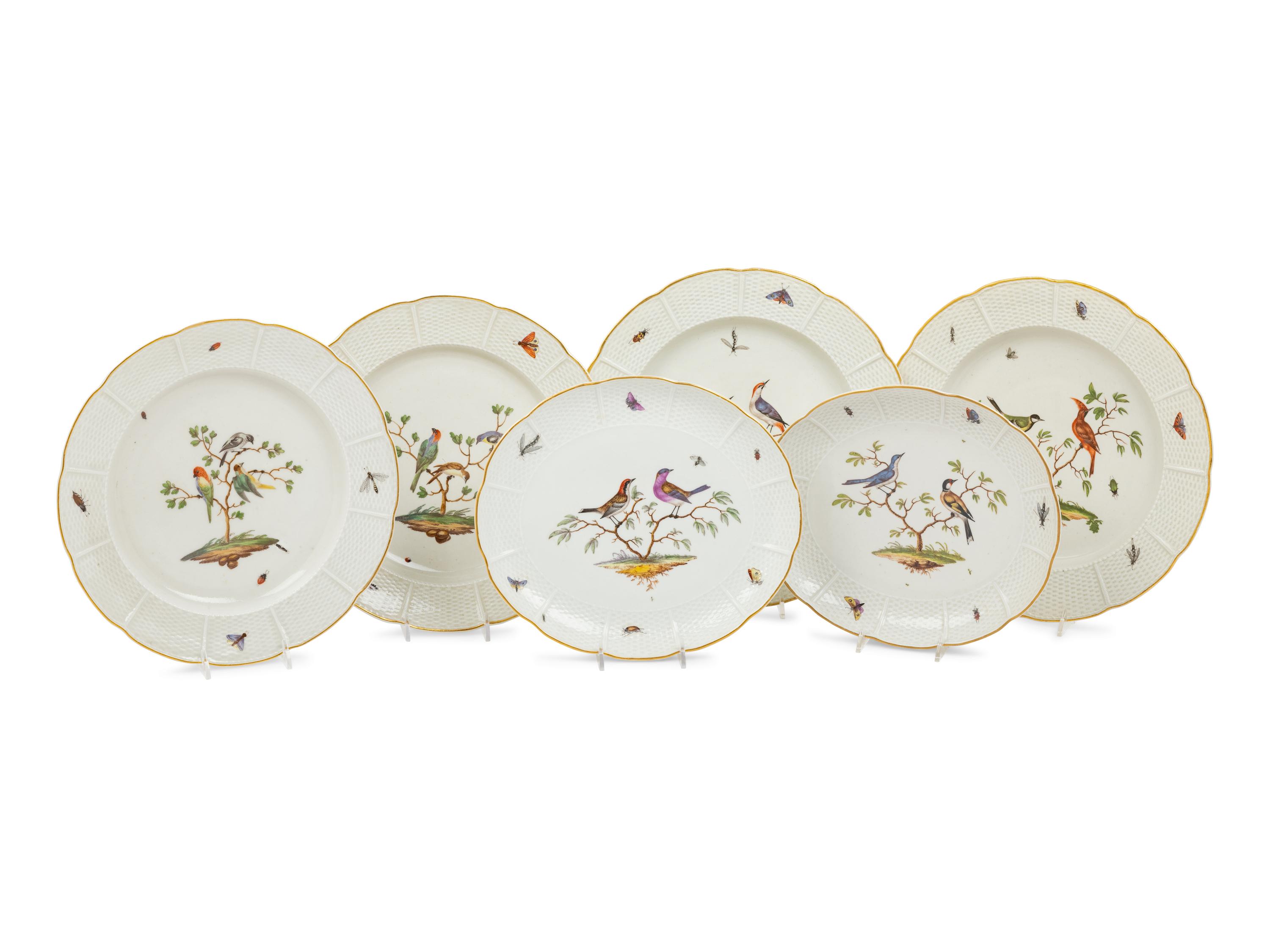 A Set of Ludwigsburg Porcelain Plates