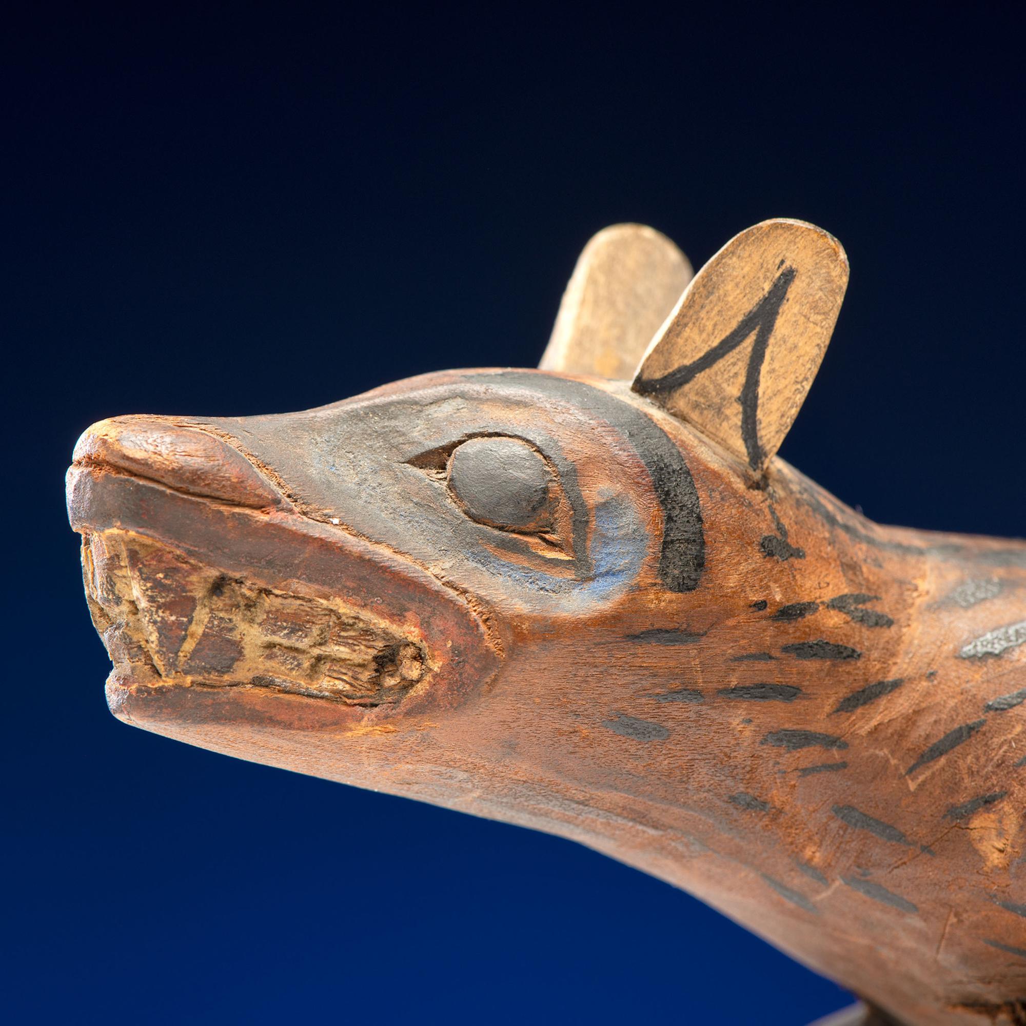 Tlingit Wolf Carving