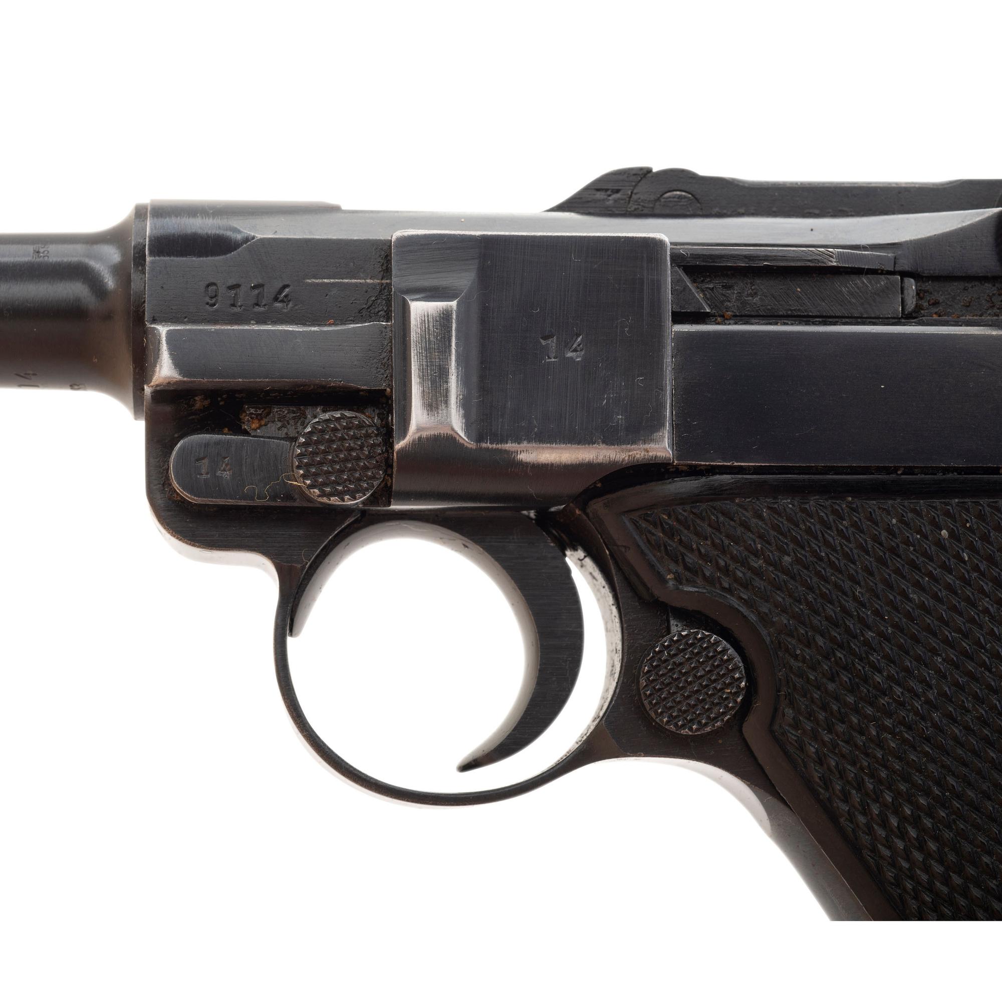 **Mauser byf-Code 41 Dated All Matching P.08 "Black Widow" Pistol with Holster & Spare Magazine