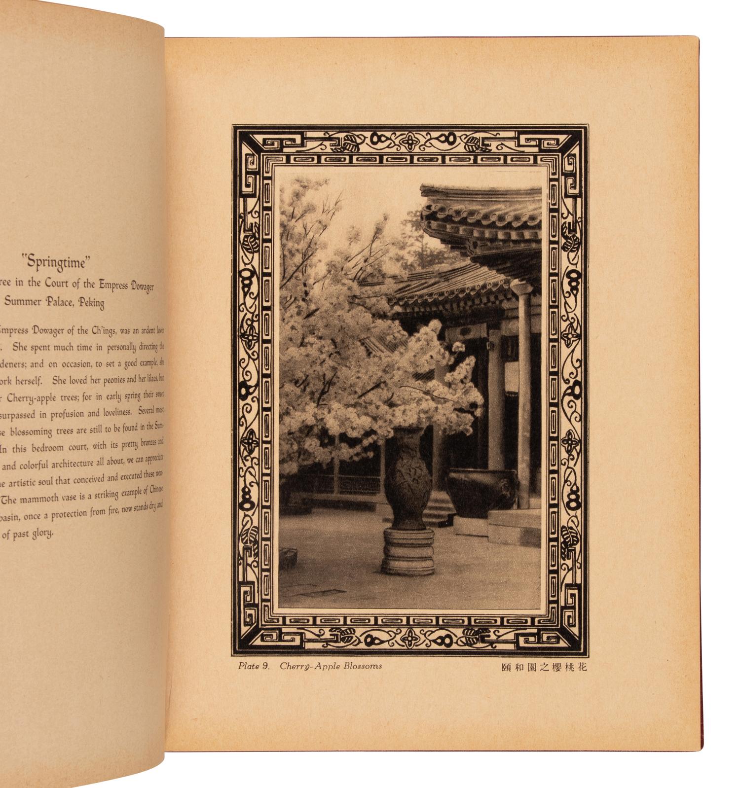 WHITE BROTHERS, Romantic China: An Album Containing Thirty-Two Photographic Studies of China's Historic Monuments and Charming Beauty Spots Complete with Descriptive and Historical Notes. Shanghai: Browhite Arts, 1930