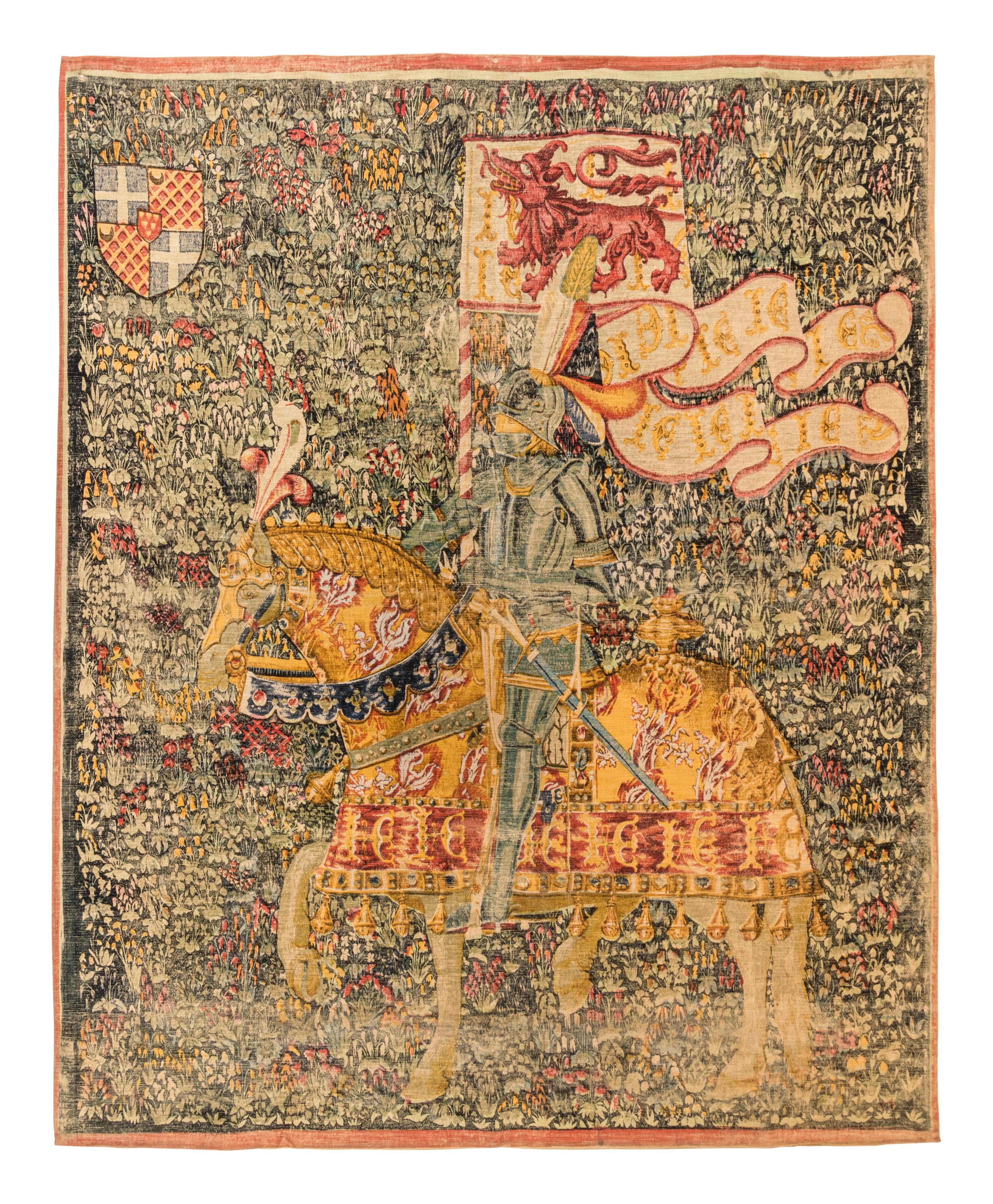 A Screen Printed Wool Tapestry