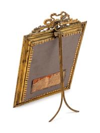 A French Miniature Painting in a Gilt Metal Frame