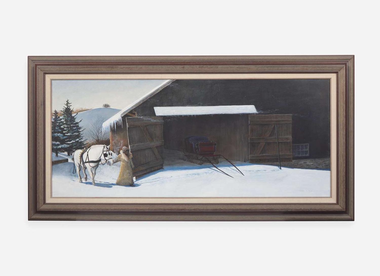 Karl J. Kuerner (American, b. 1957) - Sleigh Ride