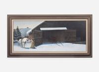 Karl J. Kuerner (American, b. 1957) - Sleigh Ride