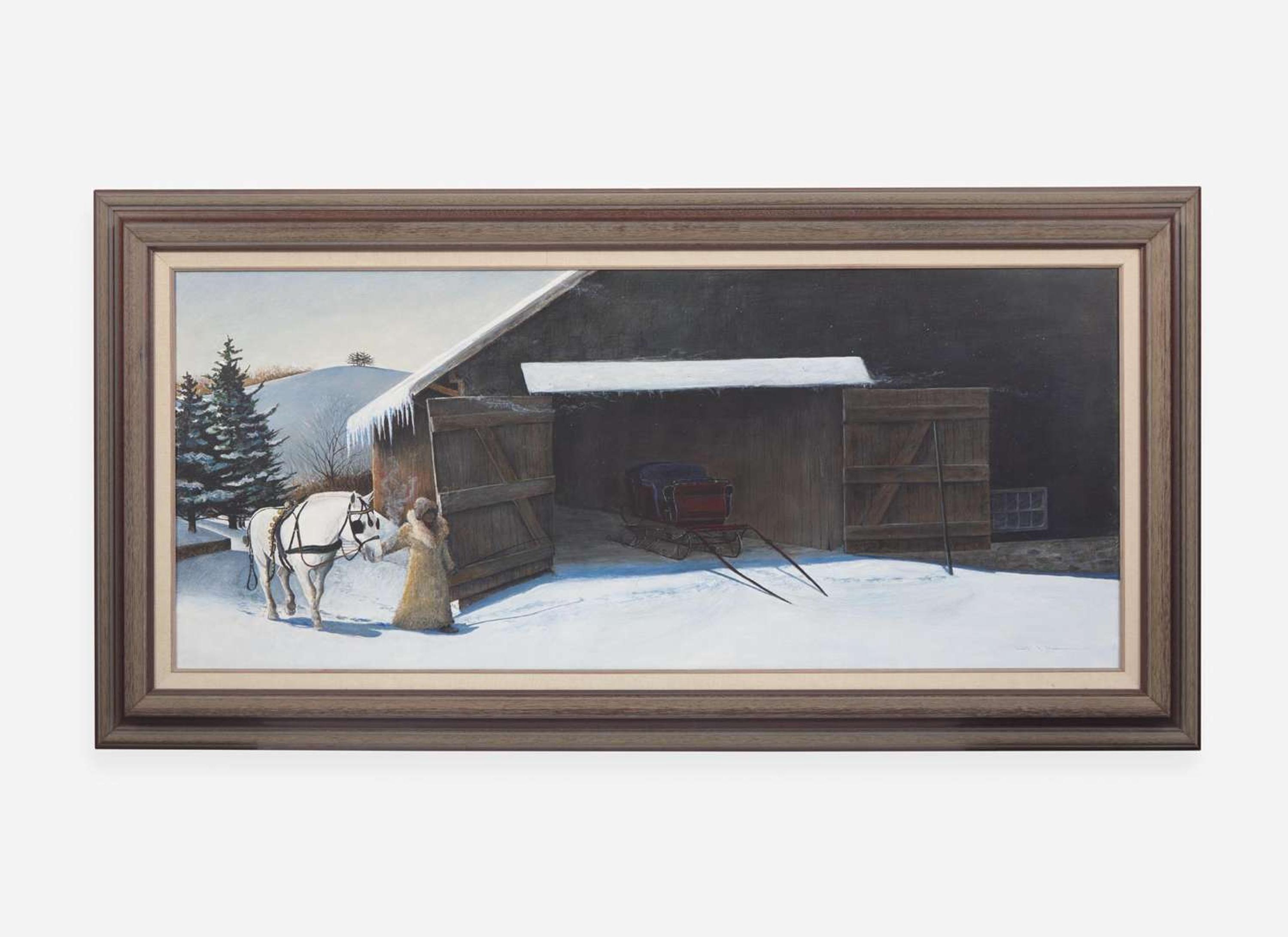 Karl J. Kuerner (American, b. 1957) - Sleigh Ride