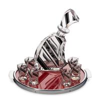 A Karl Palda Cut Glass Liquor Service