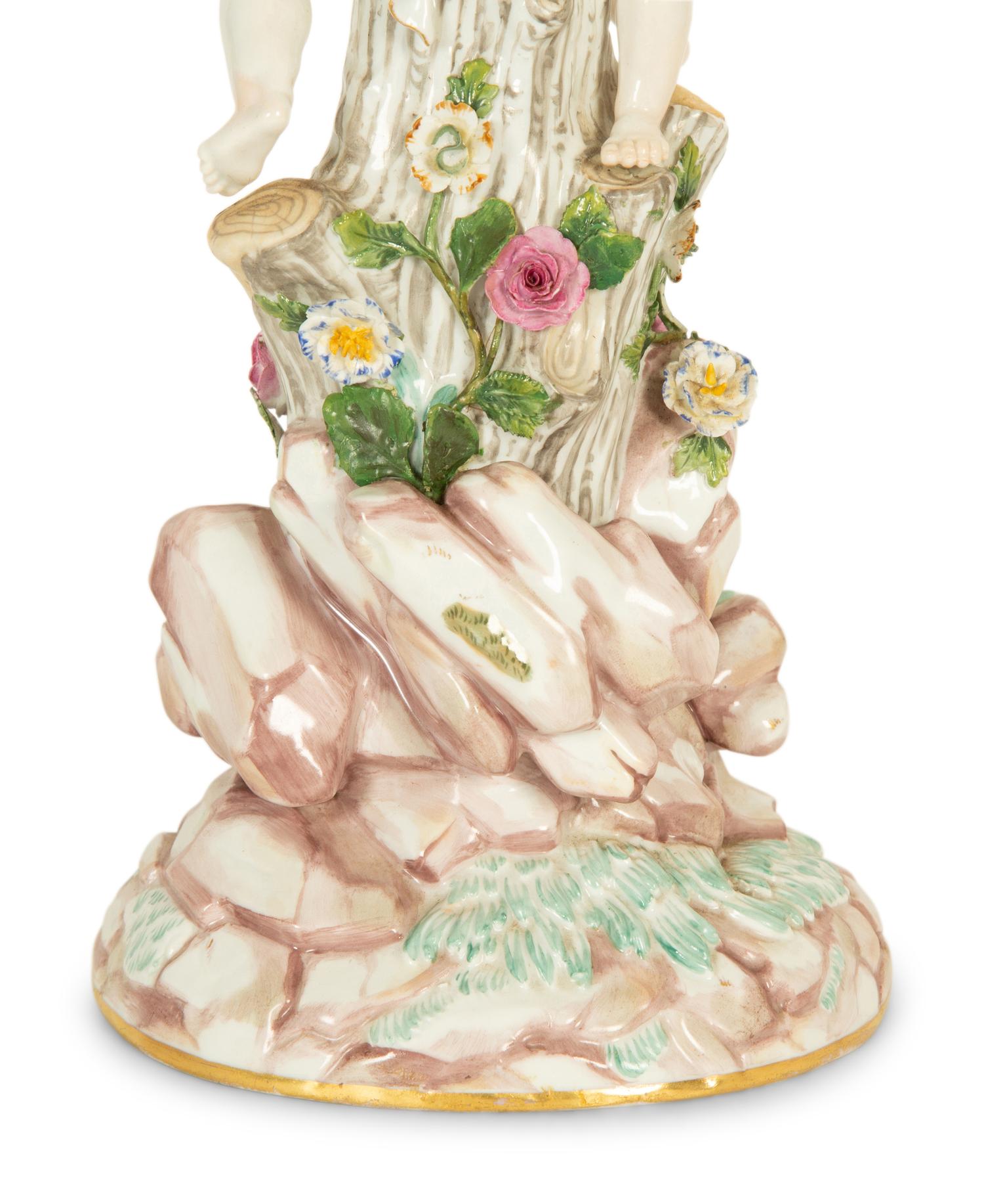 A Meissen Porcelain Figural Centerpiece — 19th Century