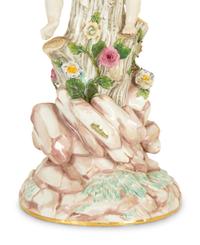 A Meissen Porcelain Figural Centerpiece — 19th Century