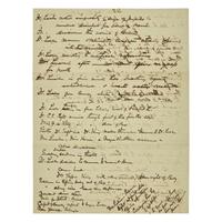 [Lincoln, Abraham] Leale, Charles A. Autograph Notes Recounting Lincoln's Assassination