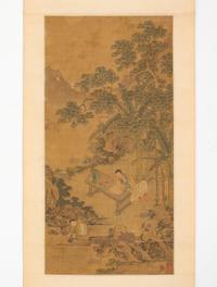 Anonymous, (Chinese, early 20th Century), Scholar underneath Trees with an Attendant