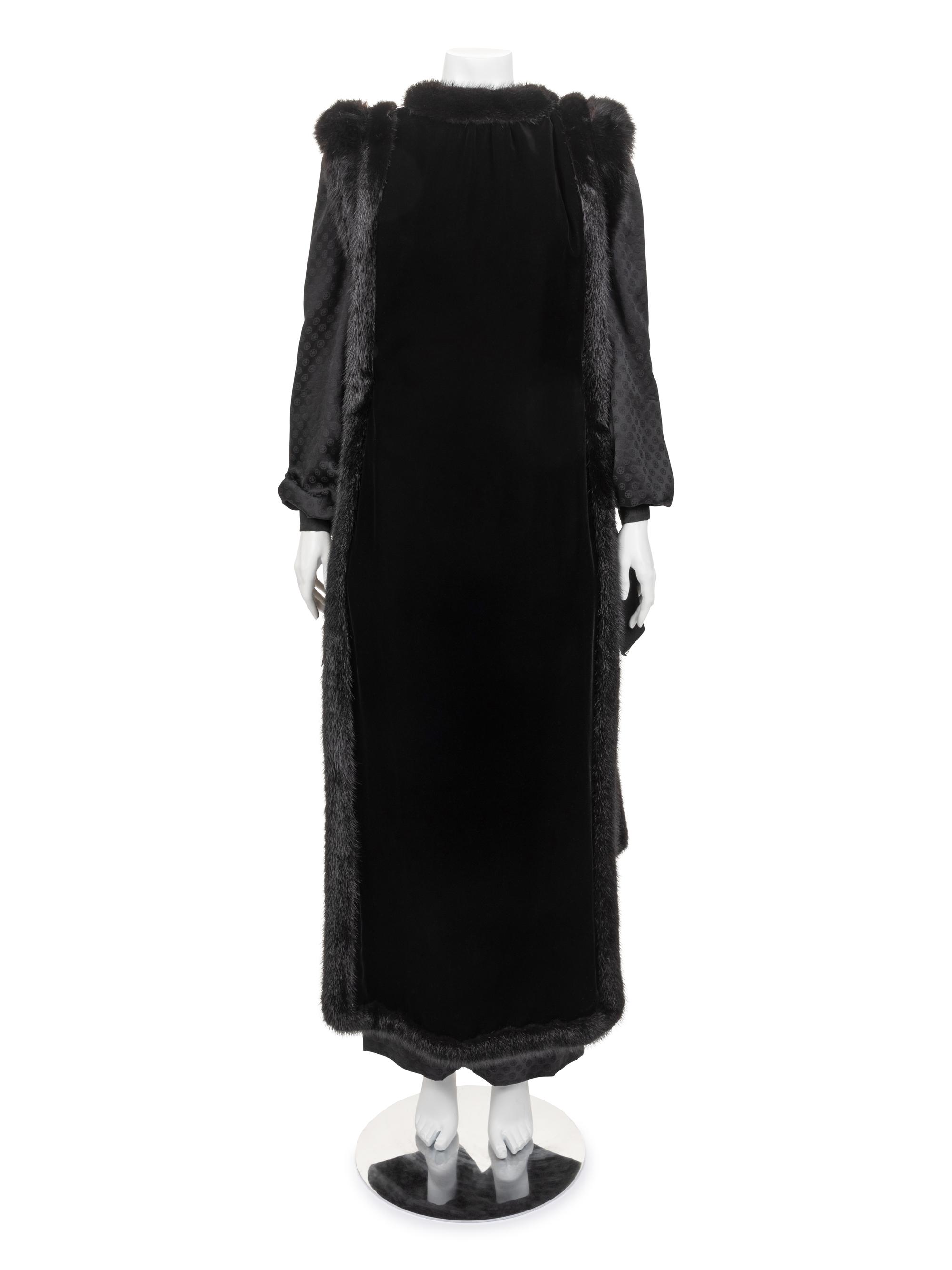 Givenchy Haute Couture Three-Piece Set with Blouse, Pants, and Tabard, 1977