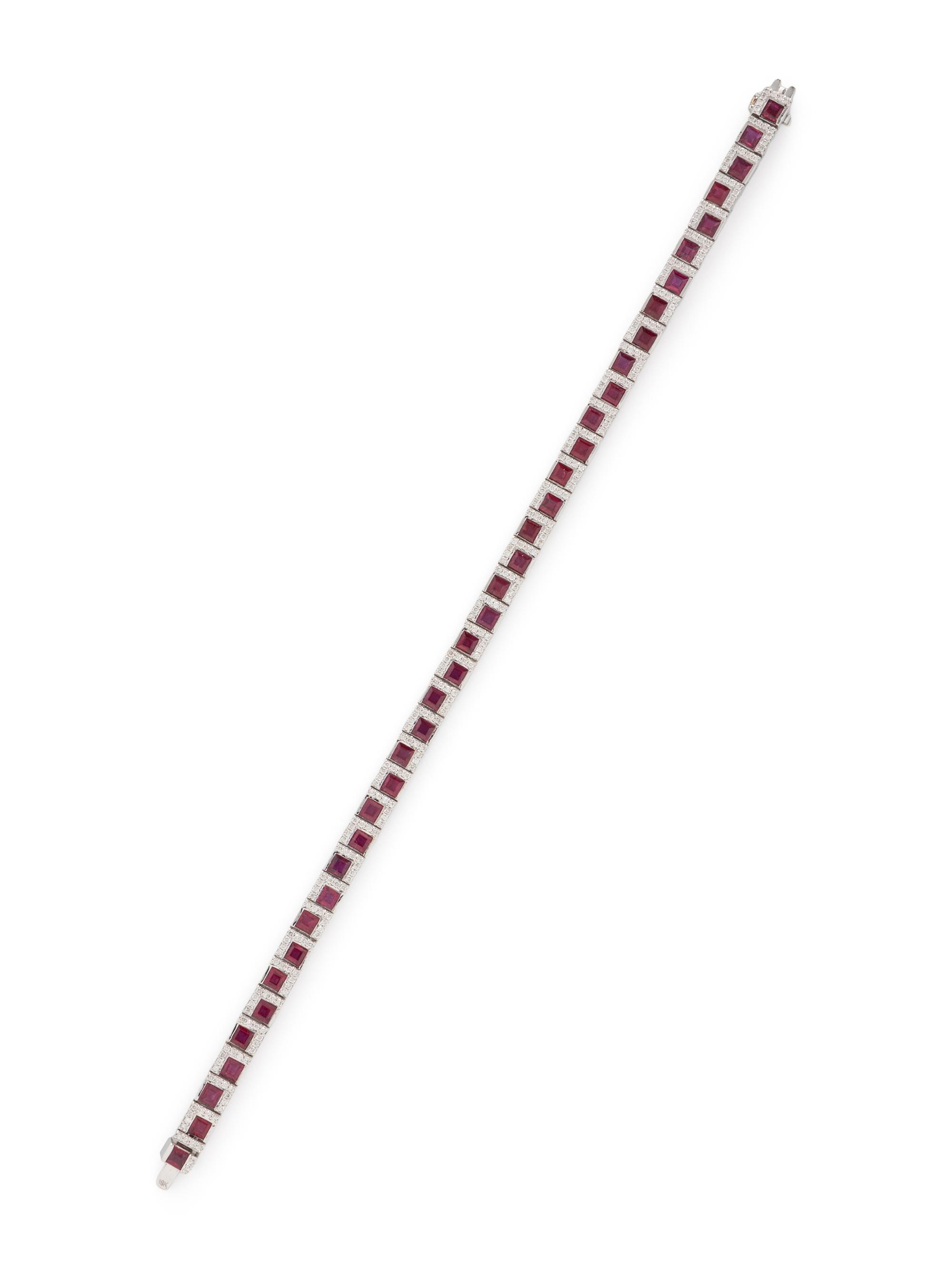 RUBY AND DIAMOND BRACELET