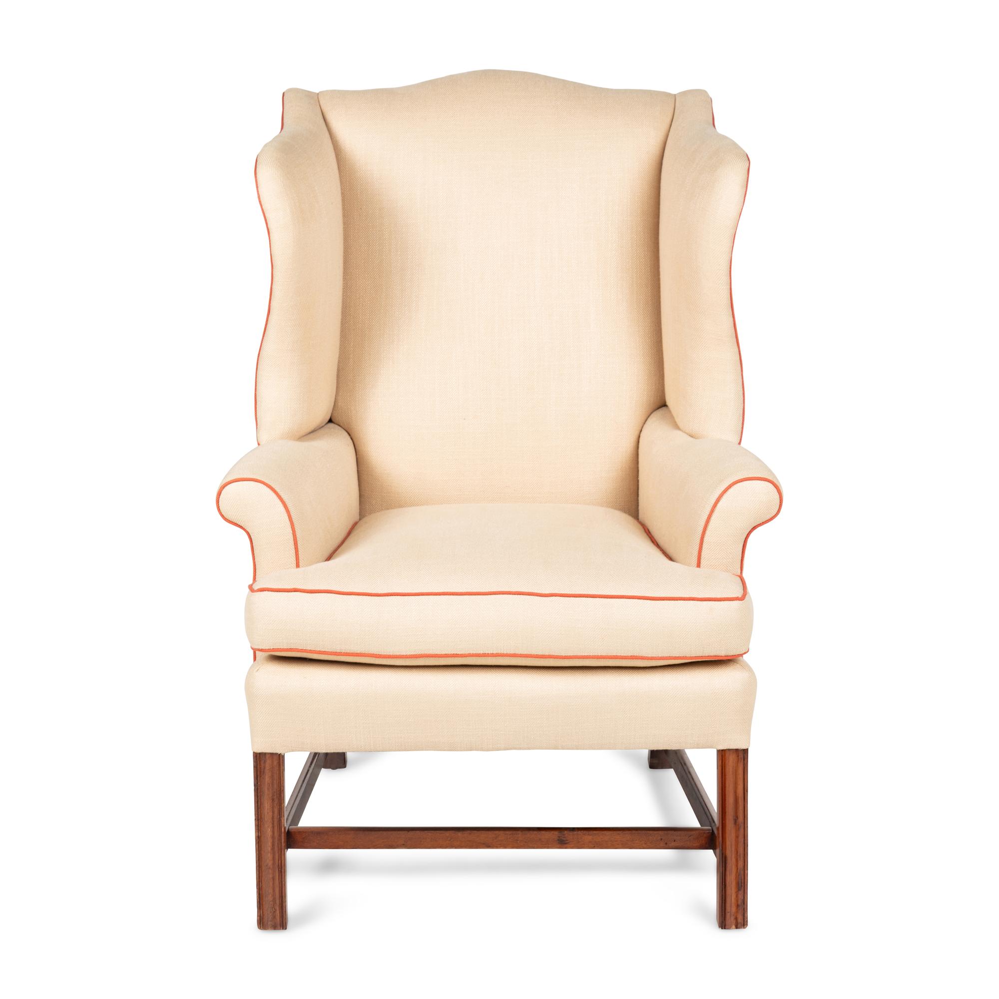 A Georgian Style Wingback Chair