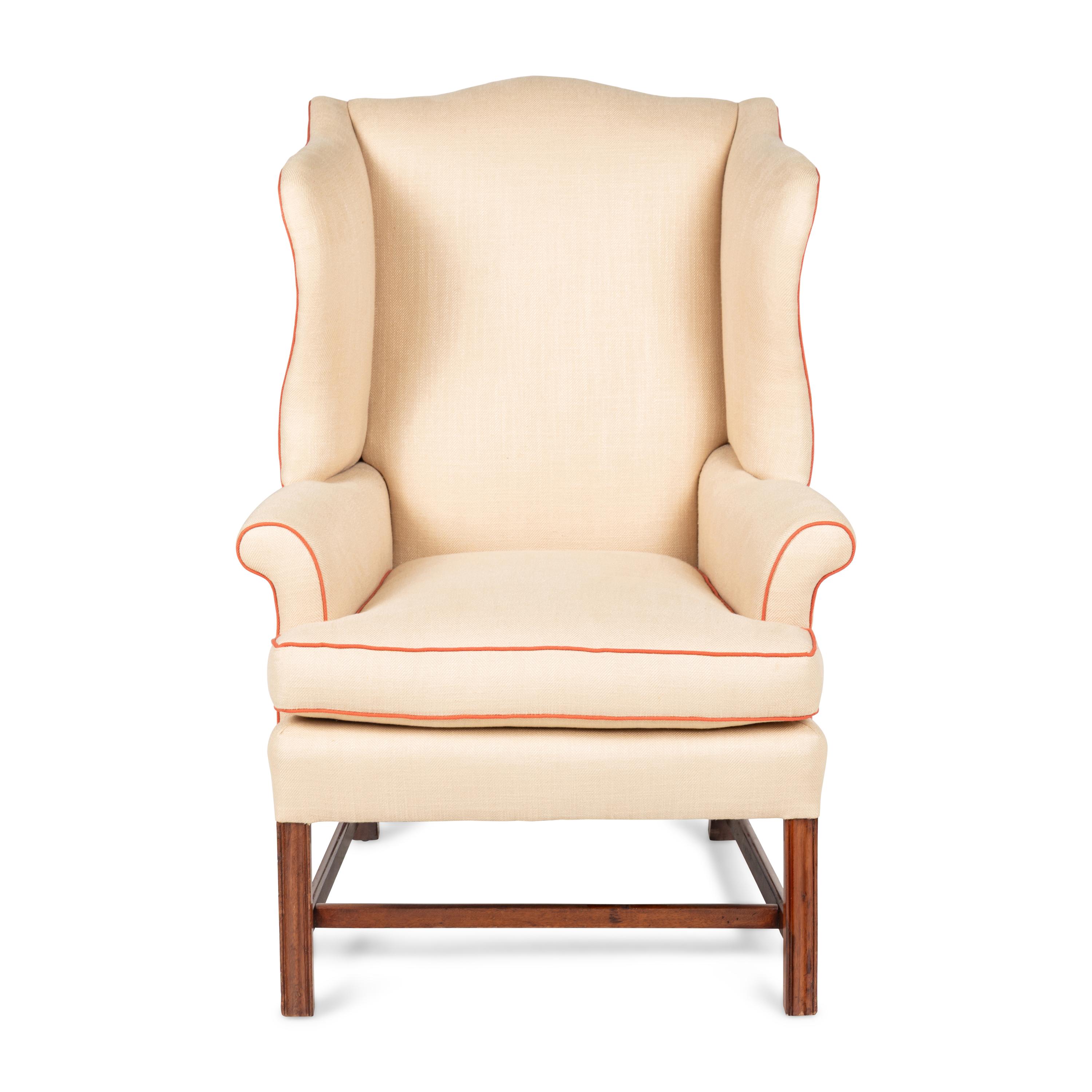 A Georgian Style Wingback Chair