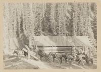 [Western Americana]. A group of 6 photographs of ranch scenes, cowboys and Native Americans, incl. images by Kirkland.