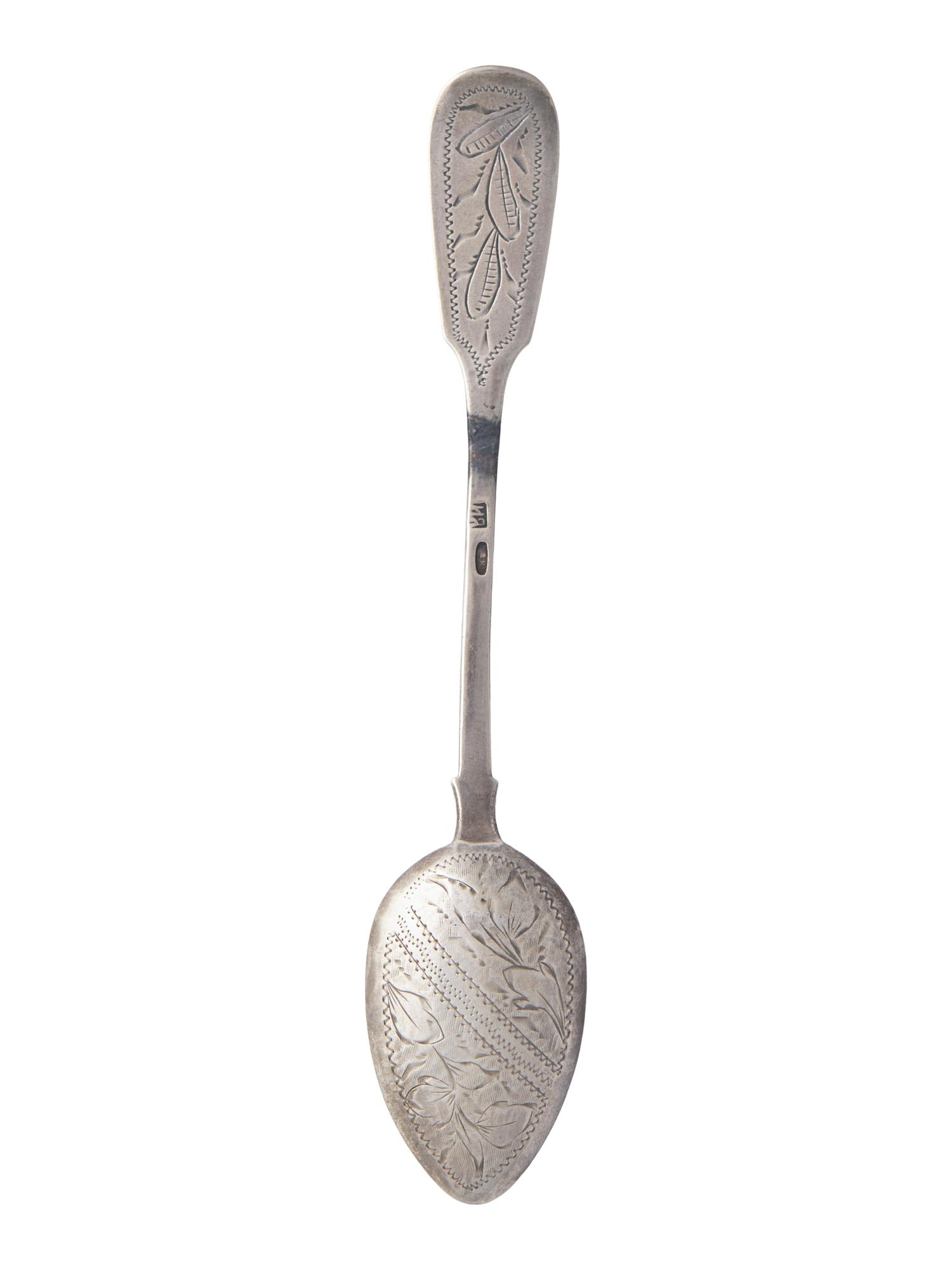 An Assorted Group of Eighteen Pieces of Russian Silver Flatware