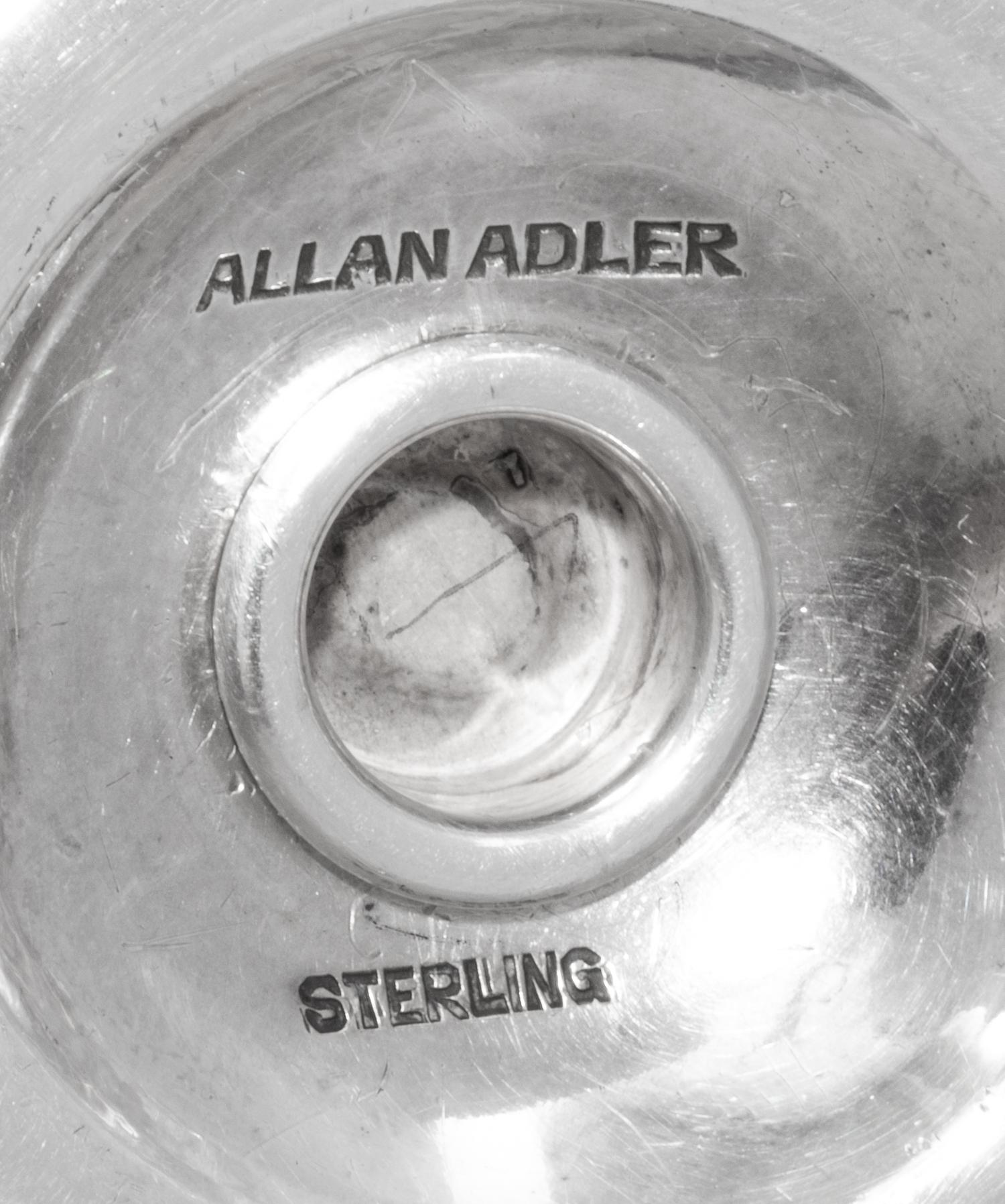 Six Allan Adler Silver Table Articles