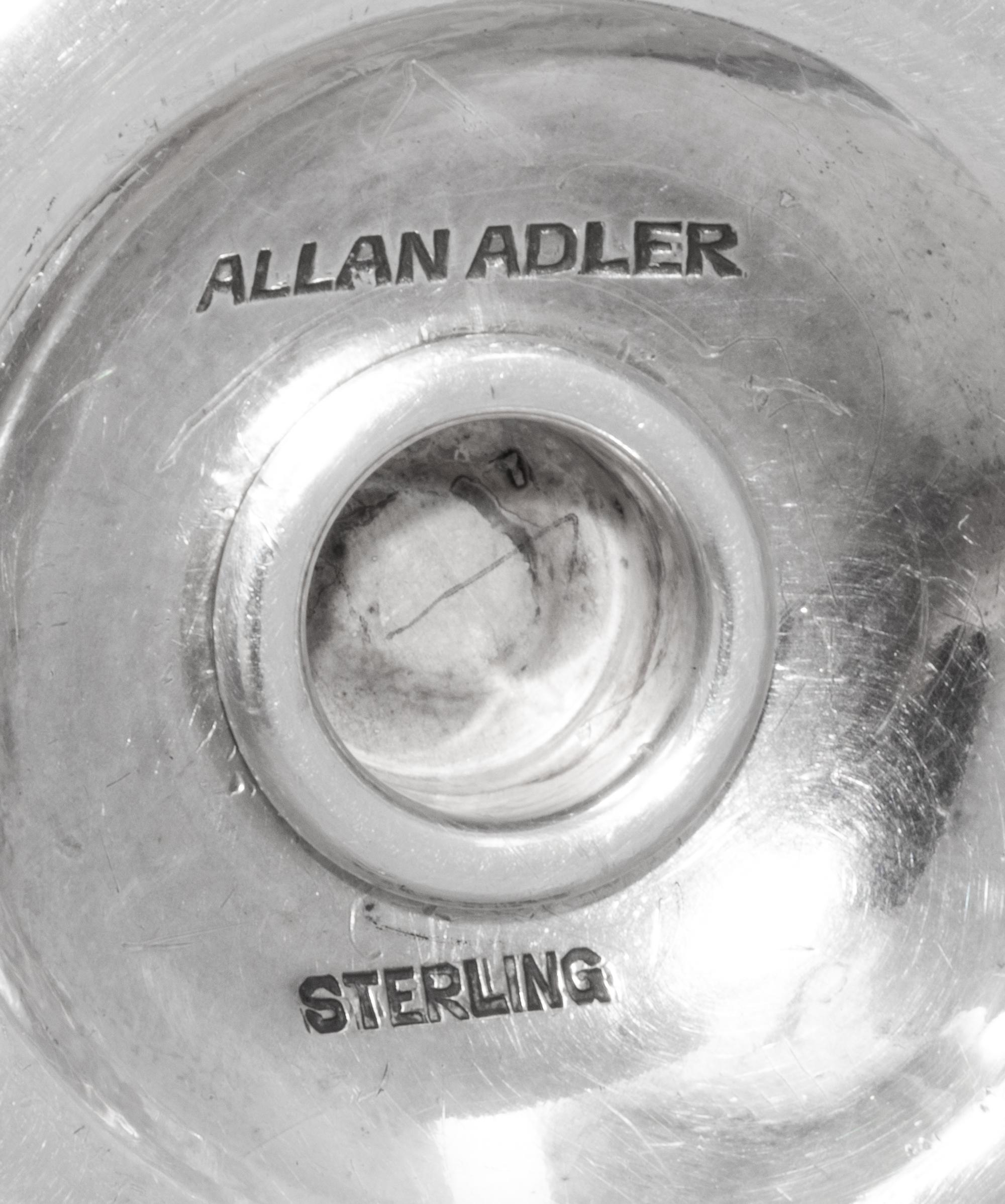 Six Allan Adler Silver Table Articles