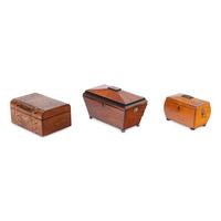 Three English Table Caskets