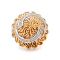 BICOLOR GOLD AND DIAMOND RING