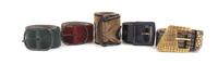 A Group of Four Yves Saint Laurent Belts,