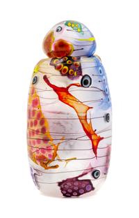 Frederick Birkhill, (American, 20th Century), Untitled, 1983 Lampwork Glass Bottle