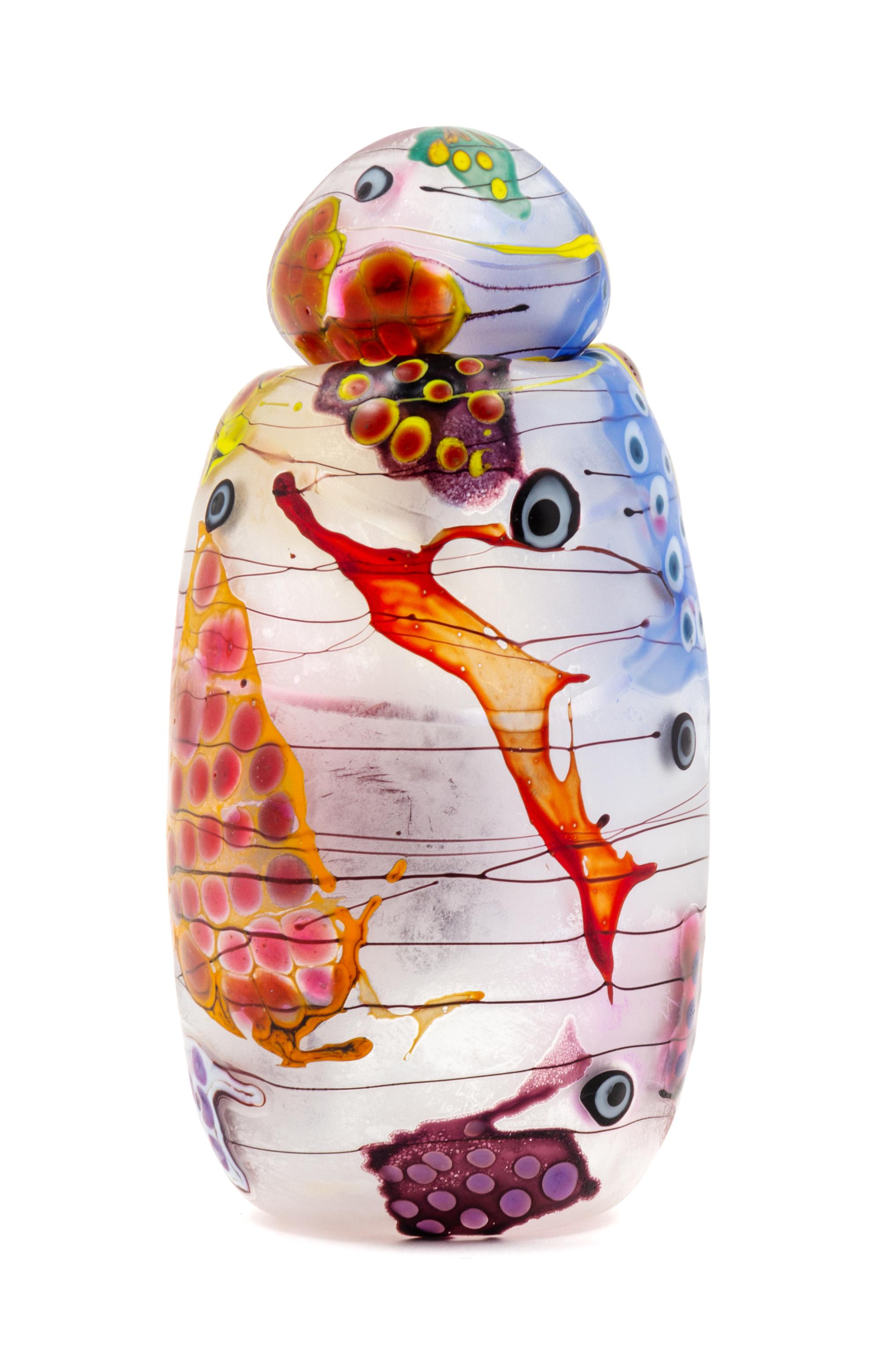 Frederick Birkhill, (American, 20th Century), Untitled, 1983 Lampwork Glass Bottle