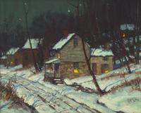 George William Sotter (American, 1879-1953) — A February Night