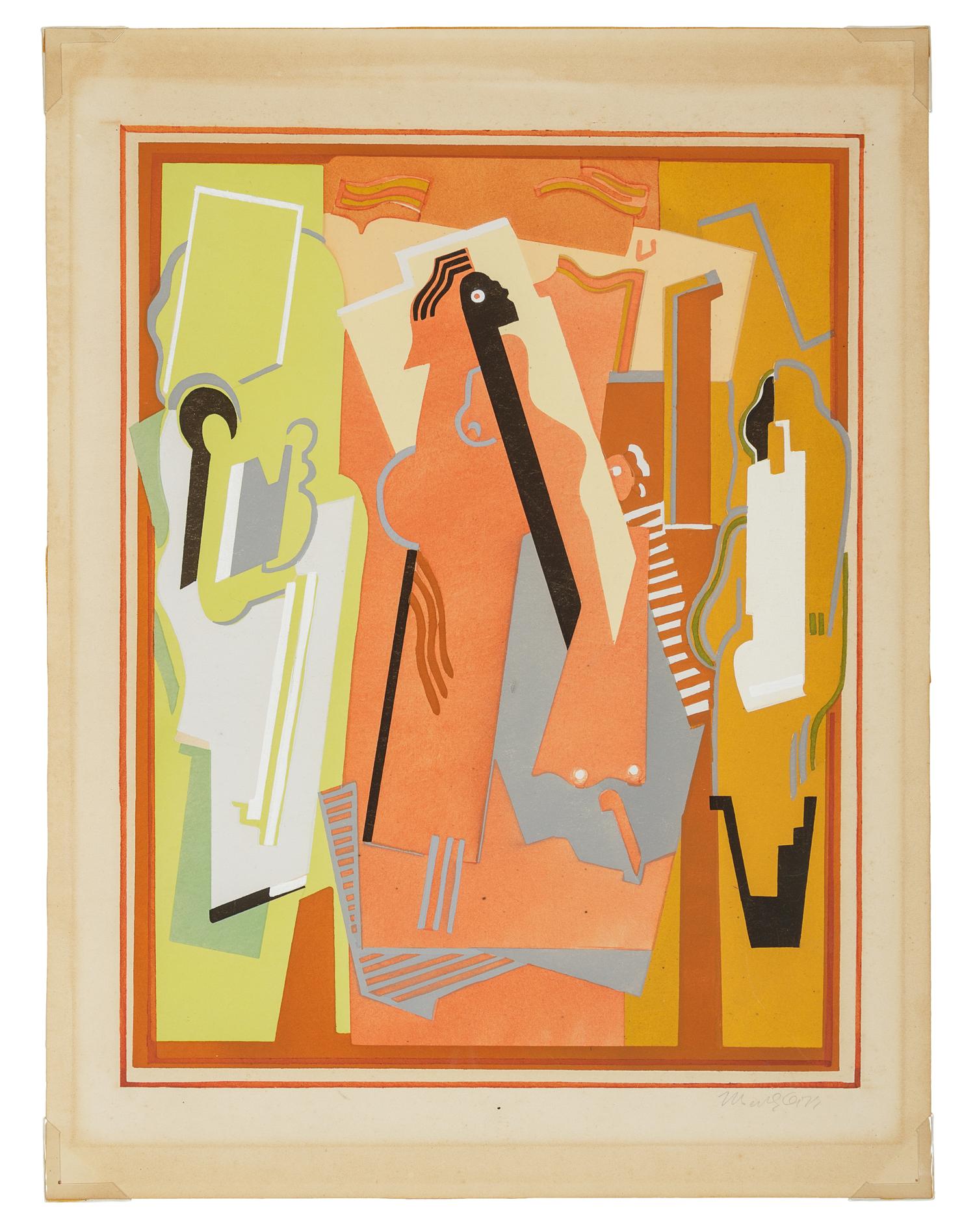 Peinture à trois éléments
