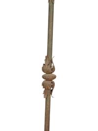 A Pair of Gilt Metal Gondola Style Floor Lamps