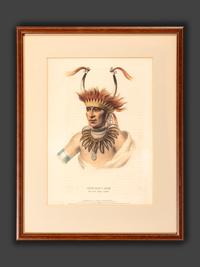 Six Hand-Colored Lithographs by McKenney and Hall
